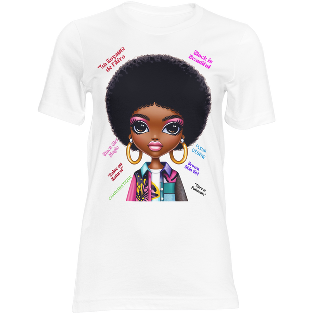 T-shirt "Afro Power - Fierce et Charismatique"