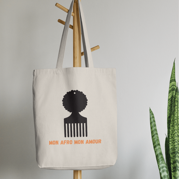 Totebag « Mon Afro, Mon Amour » – Parce que ton afro mérite d'être célébré