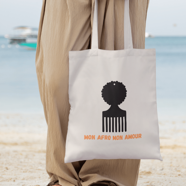 Totebag « Mon Afro, Mon Amour » – Parce que ton afro mérite d'être célébré