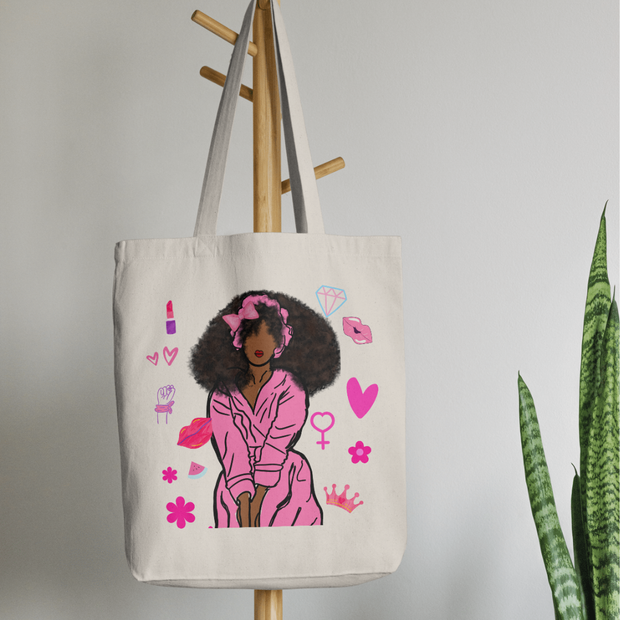Tote Bag « Glamour Afro Chic » - Sublimez votre Féminité