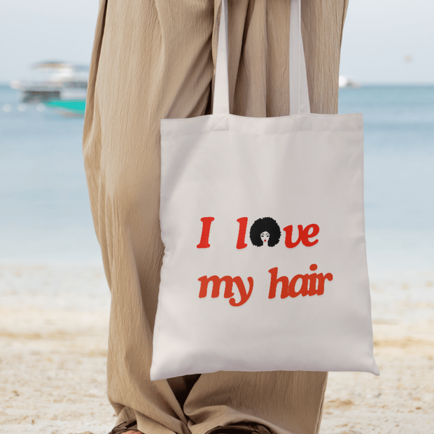Totebag « I Love My Hair » – Parce que ton afro, c’est ton pouvoir