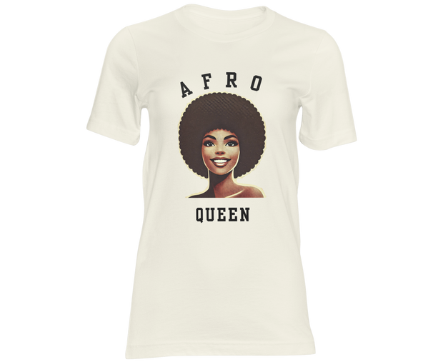 T-shirt Afro Queen Smile – Rayonnante & Fière