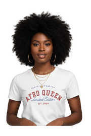T-shirt « Afro Queen - Limited Edition » - Votre Diplôme de Fierté