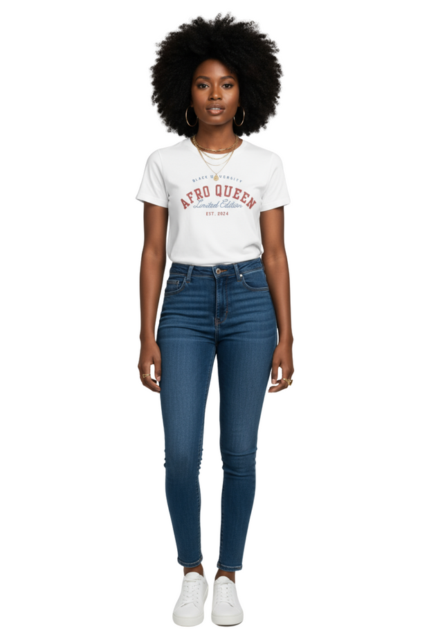T-shirt « Afro Queen - Limited Edition » - Votre Diplôme de Fierté
