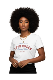 T-shirt « Afro Queen - Limited Edition » - Votre Diplôme de Fierté
