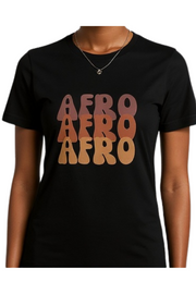 T-shirt « Afro Afro Afro » - Rayonnez avec votre Authenticité