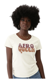 T-shirt « Afro Queen » - Affichez votre Fierté avec Style