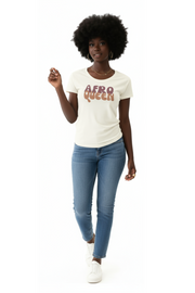 T-shirt « Afro Queen » - Affichez votre Fierté avec Style
