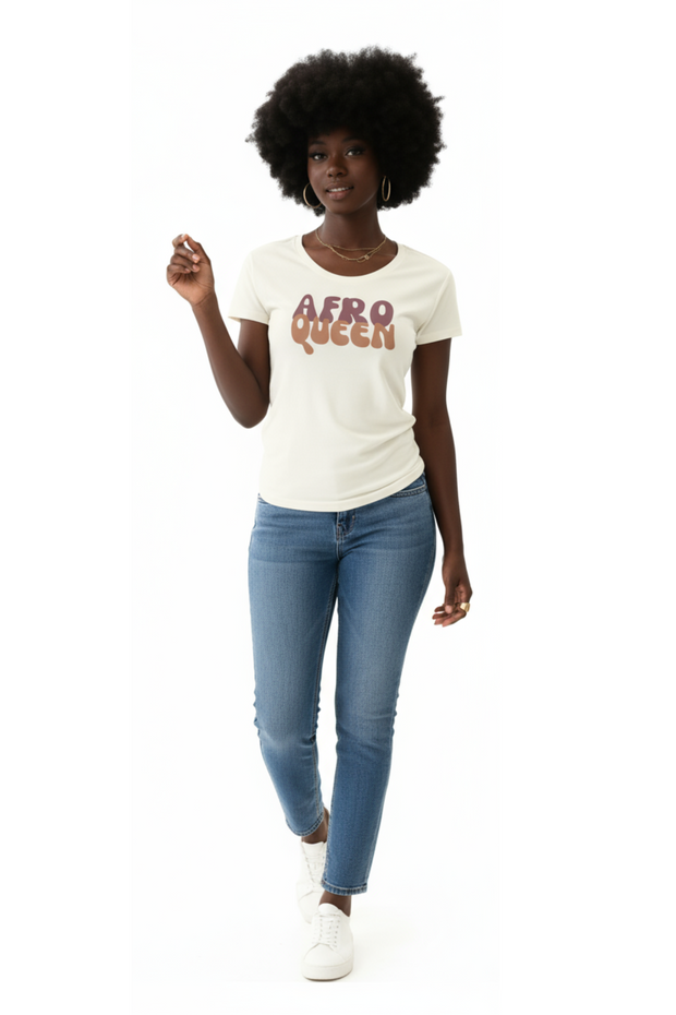 T-shirt « Afro Queen » - Affichez votre Fierté avec Style