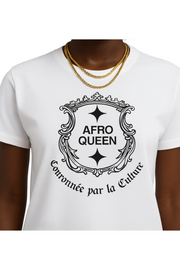 T-shirt « Afro Queen - Couronnée par la Culture »