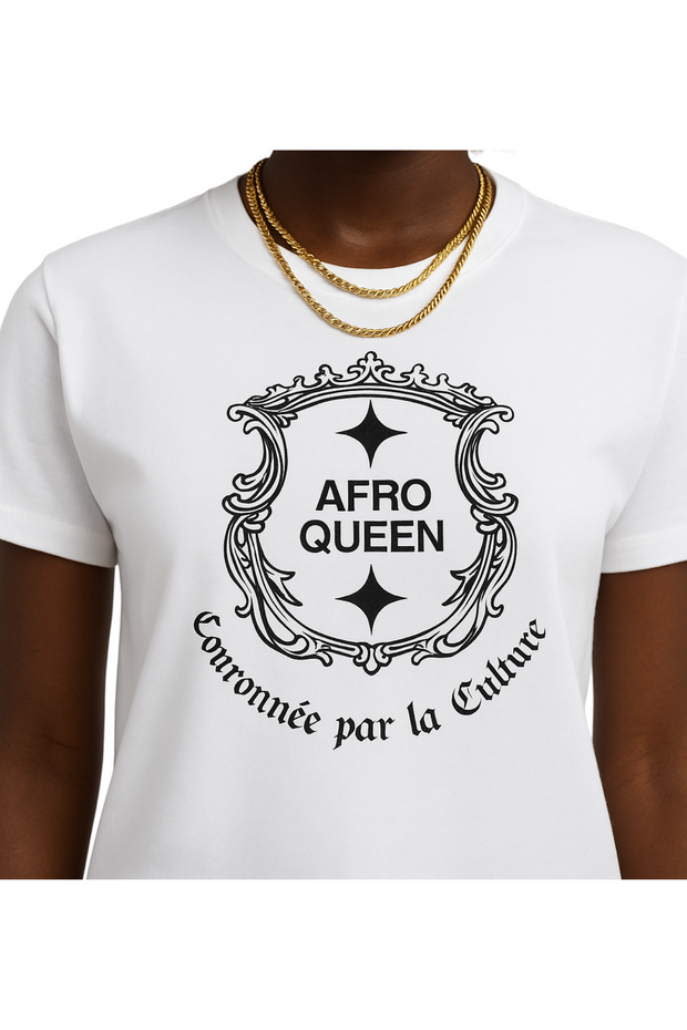 T-shirt « Afro Queen - Couronnée par la Culture »