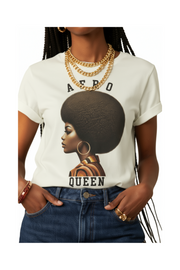 T-shirt « Afro Queen » - Affirmez votre Royauté
