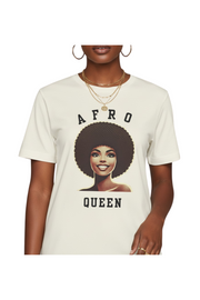 T-shirt Afro Queen Smile – Rayonnante & Fière