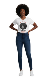T-shirt Afro Queen Clin d'œil - Élégance & Confiance