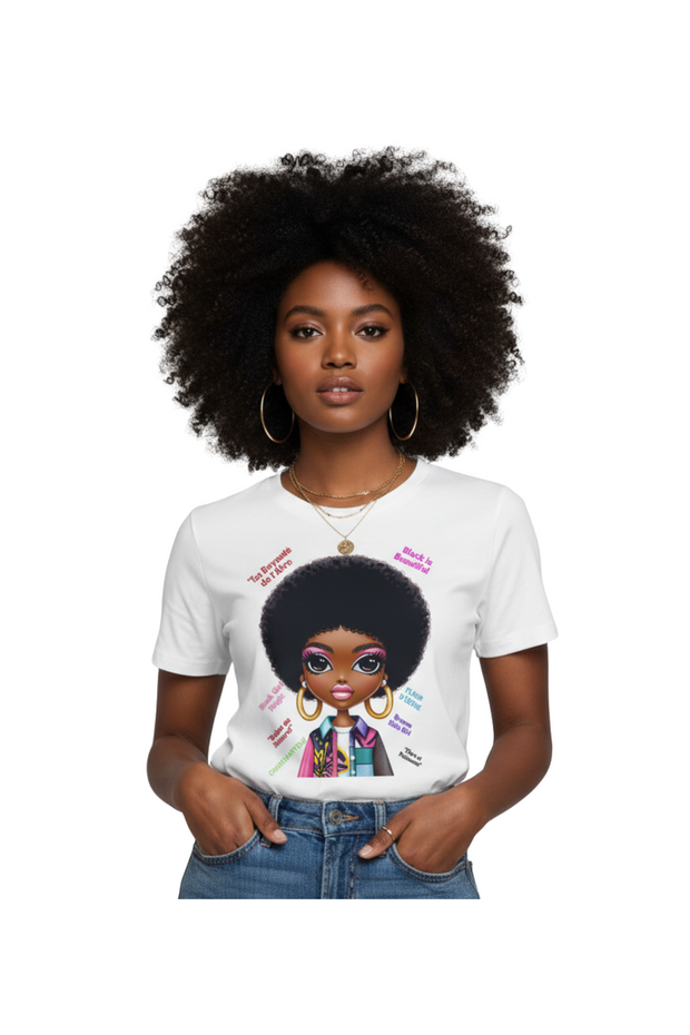 T-shirt "Afro Power - Fierce et Charismatique"