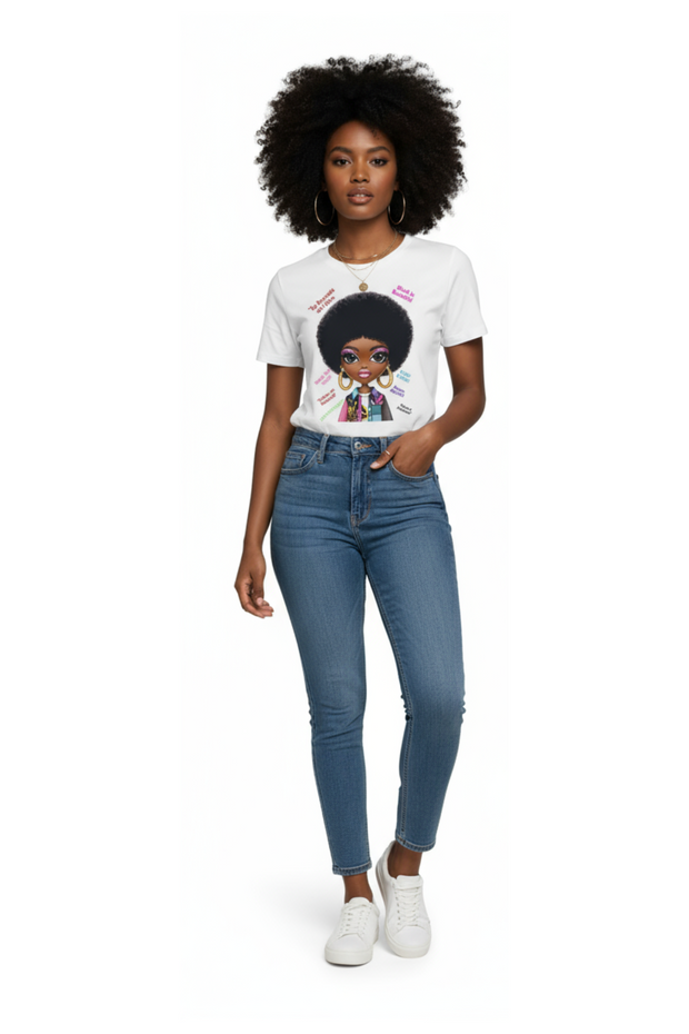 T-shirt "Afro Power - Fierce et Charismatique"