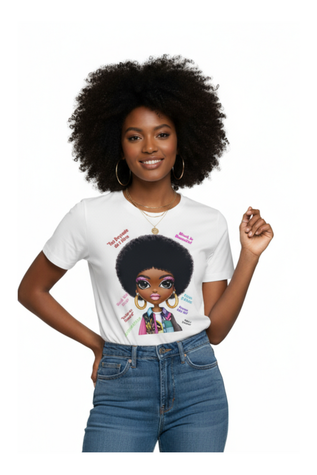 T-shirt "Afro Power - Fierce et Charismatique"