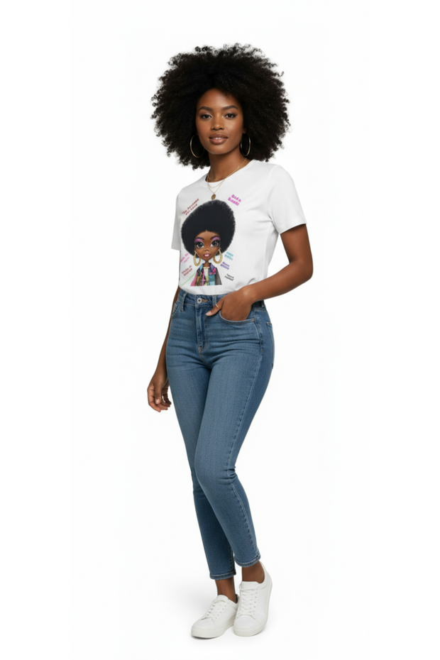 T-shirt "Afro Power - Fierce et Charismatique"
